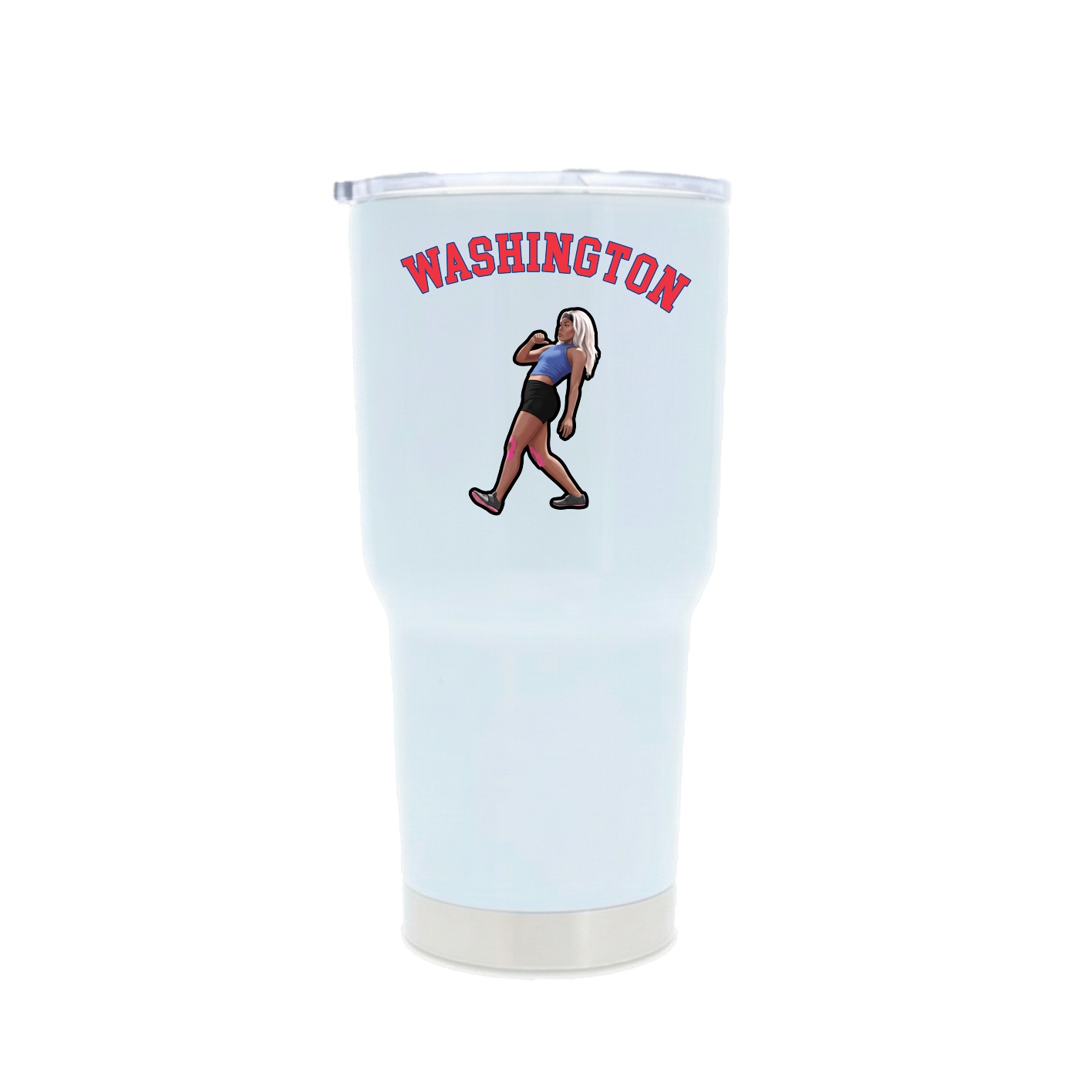30oz Stainless Steel Tumbler — Shirsey Arch in White