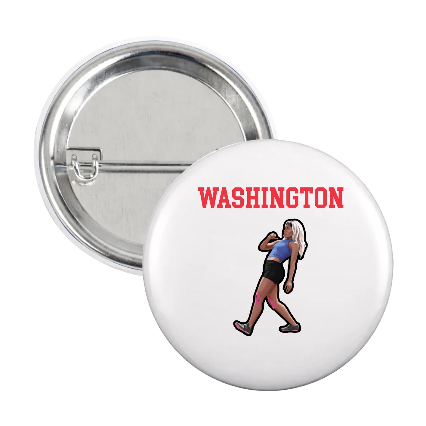 Game Day Button — Shirsey in White
