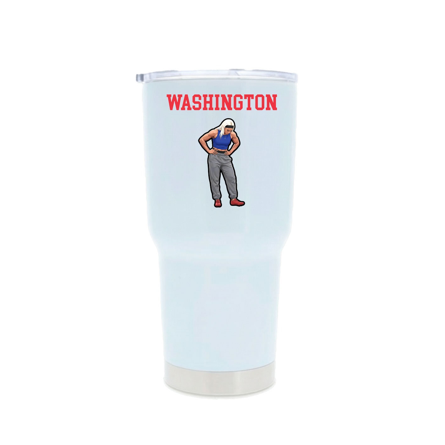 30oz Stainless Steel Tumbler — Shirsey in White
