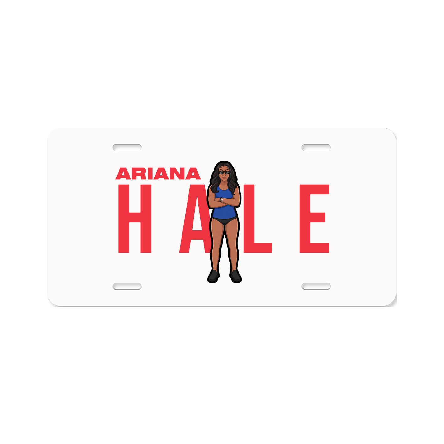 License Plate — Player Name in Classic