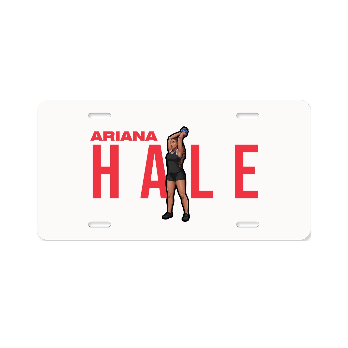 License Plate — Player Name in Classic