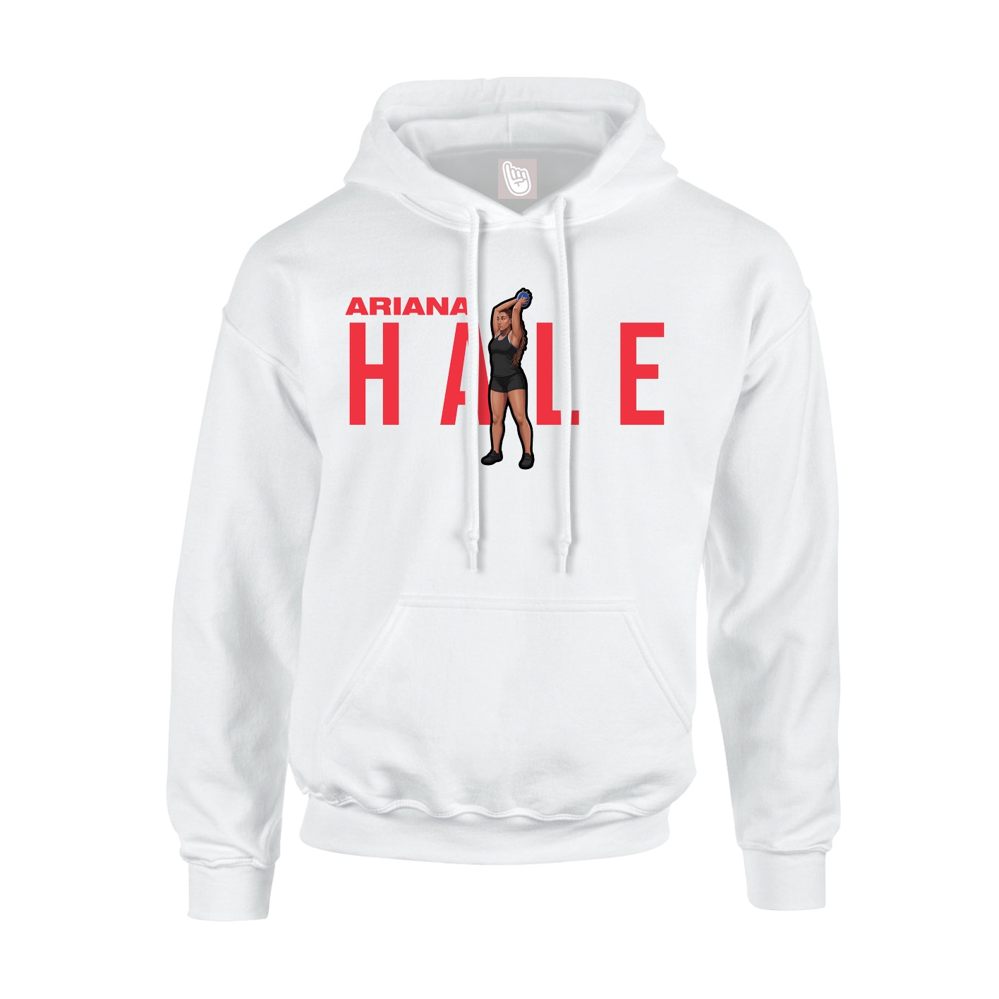 Youth Hoodie — Player Name in White