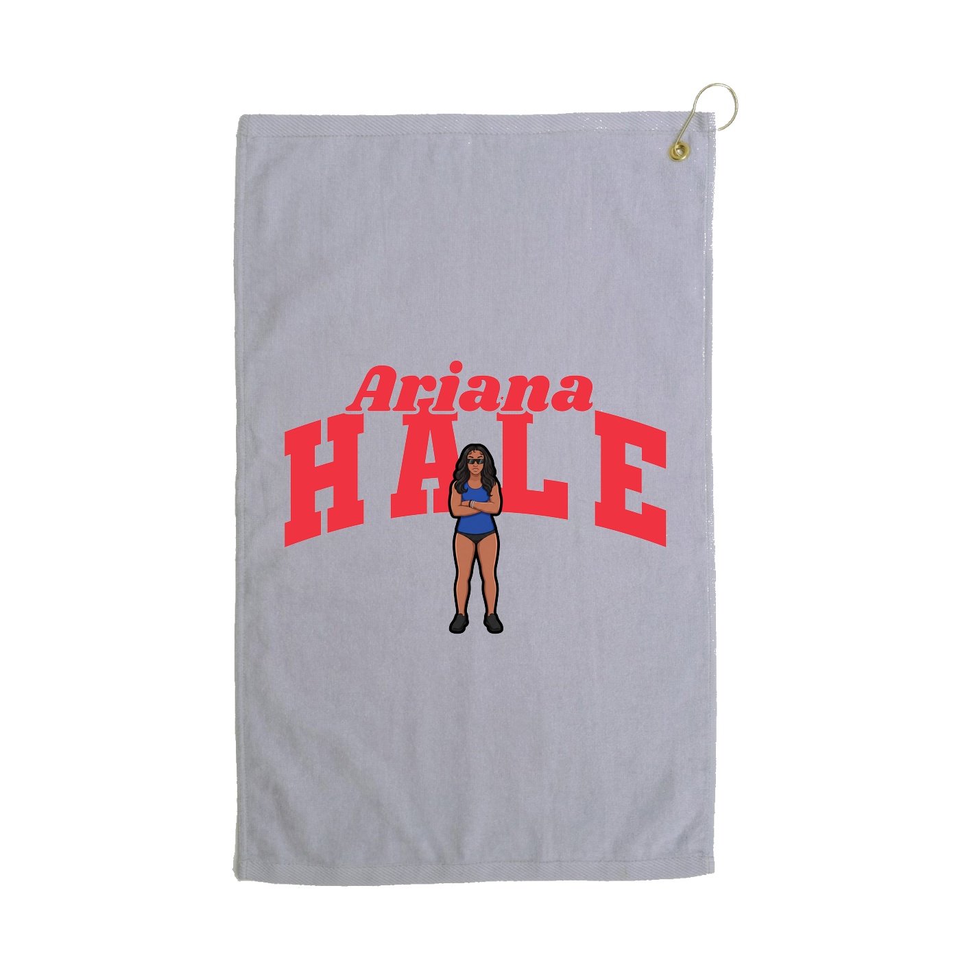 Golf Towel — Signature Arch in Grey