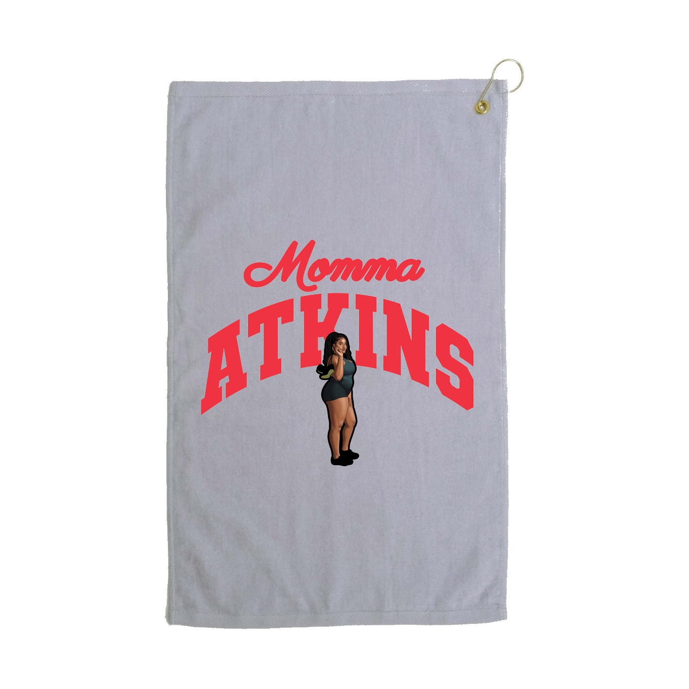 Golf Towel — Mothers Day Arch in Grey