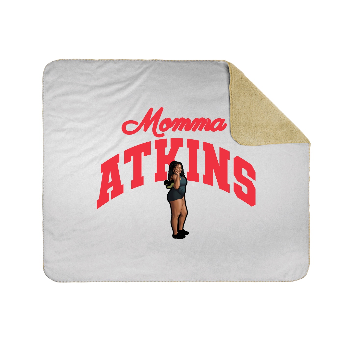 Throw Blanket — Mothers Day Arch in White