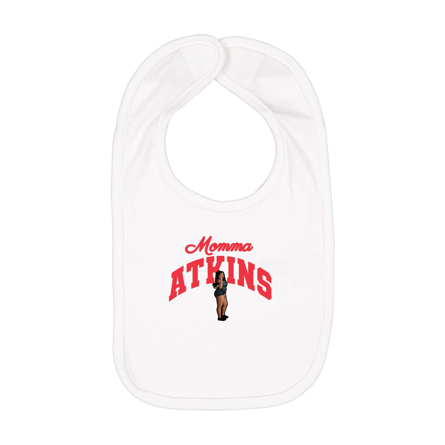 Infant Bib — Mothers Day Arch in White