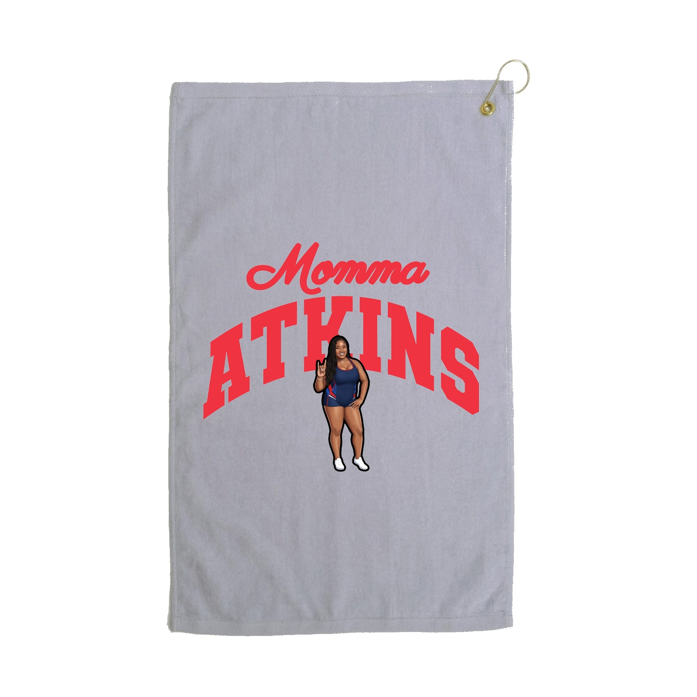 Golf Towel — Mothers Day Arch in Grey