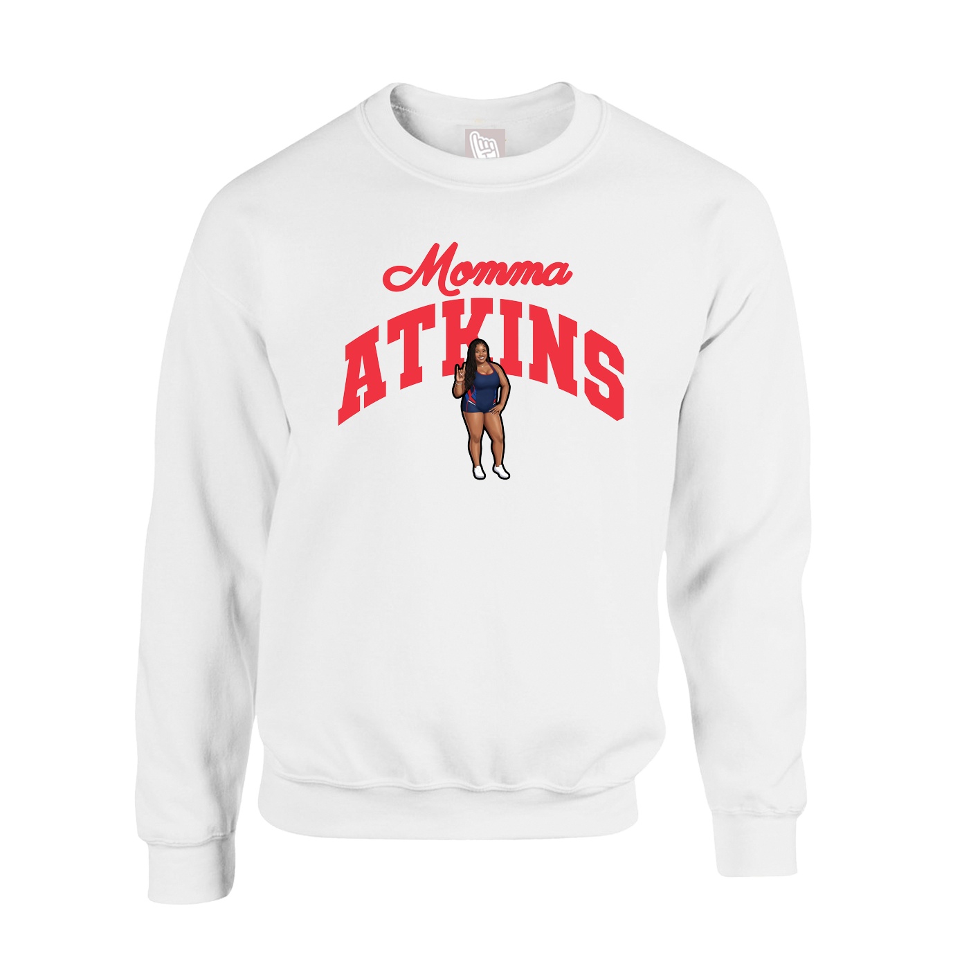 Fleece Crew — Mothers Day Arch in White