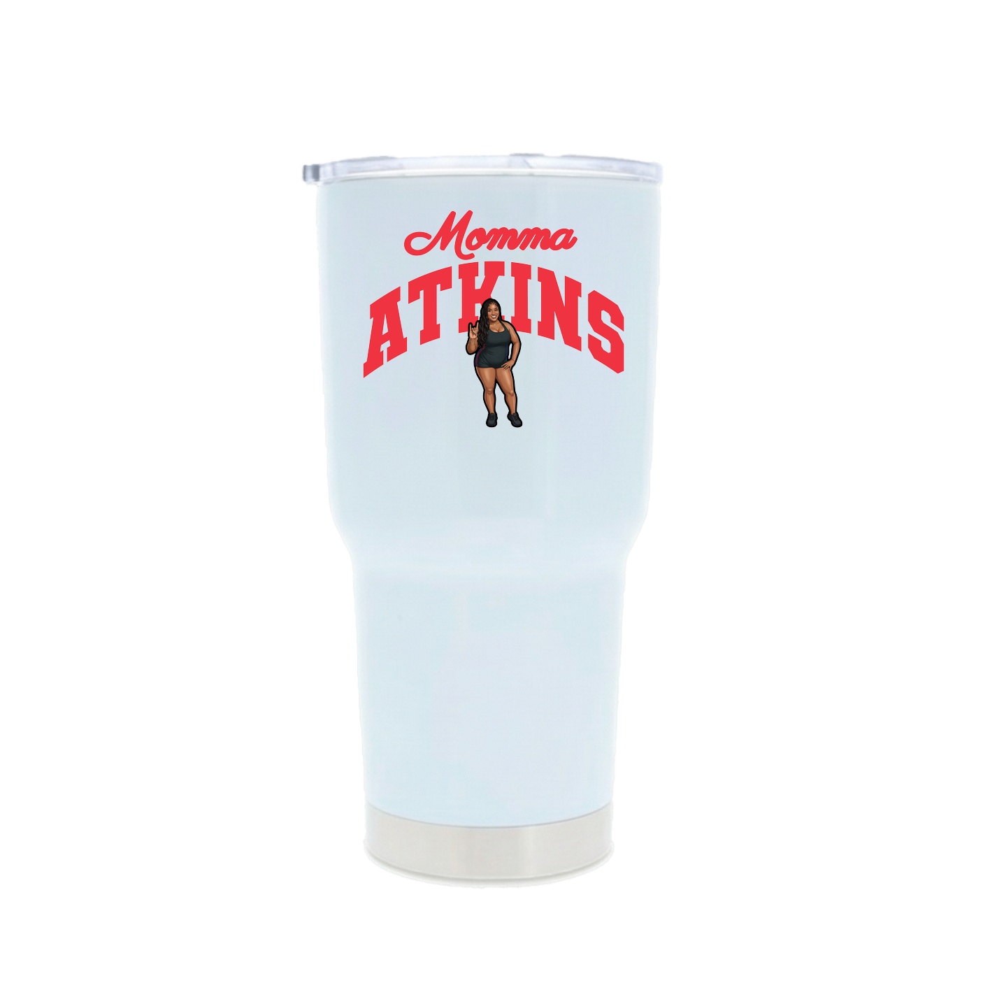 30oz Stainless Steel Tumbler — Mothers Day Arch in White