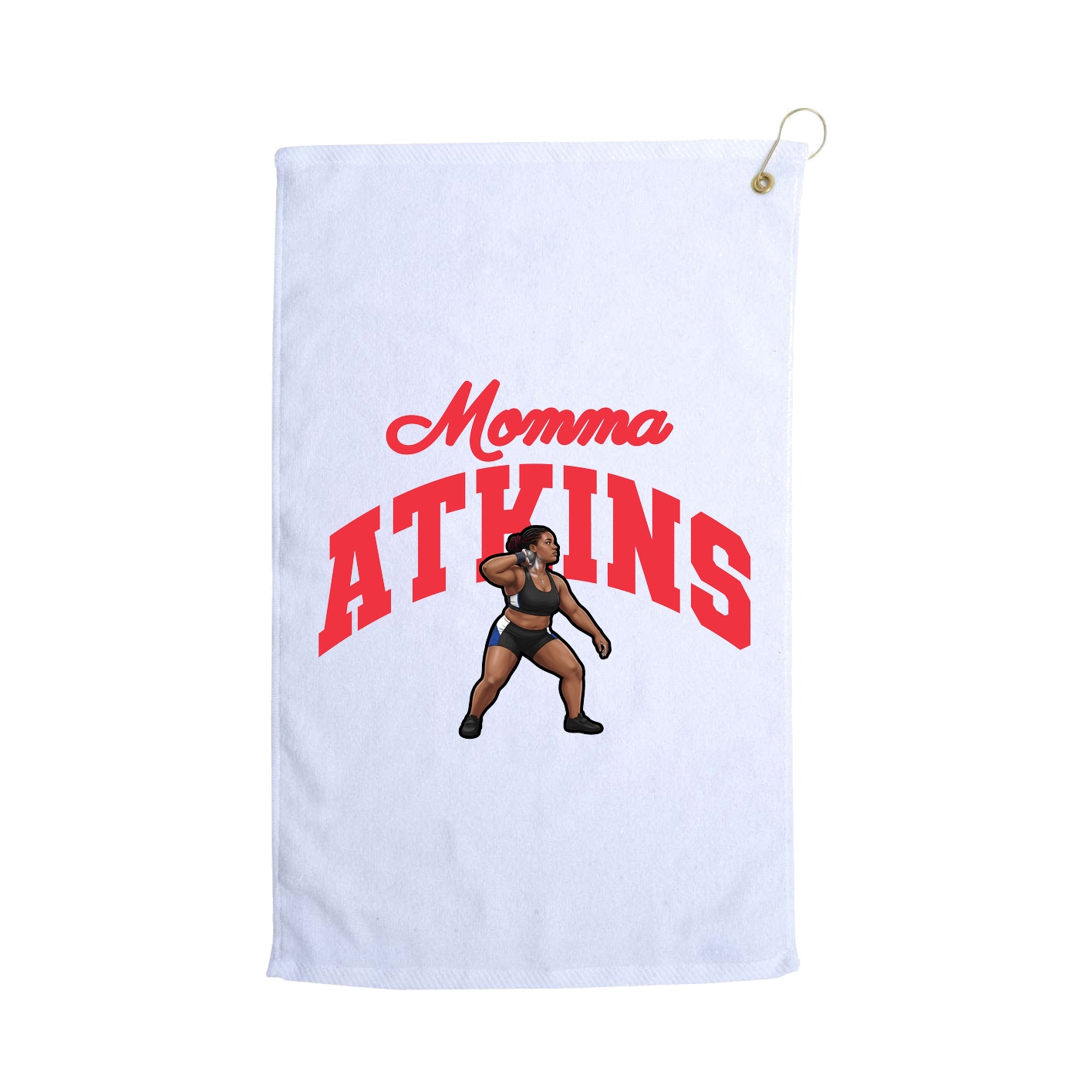 Golf Towel — Mothers Day Arch in White