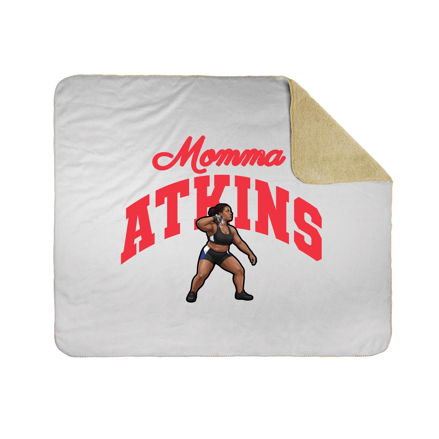 Throw Blanket — Mothers Day Arch in White