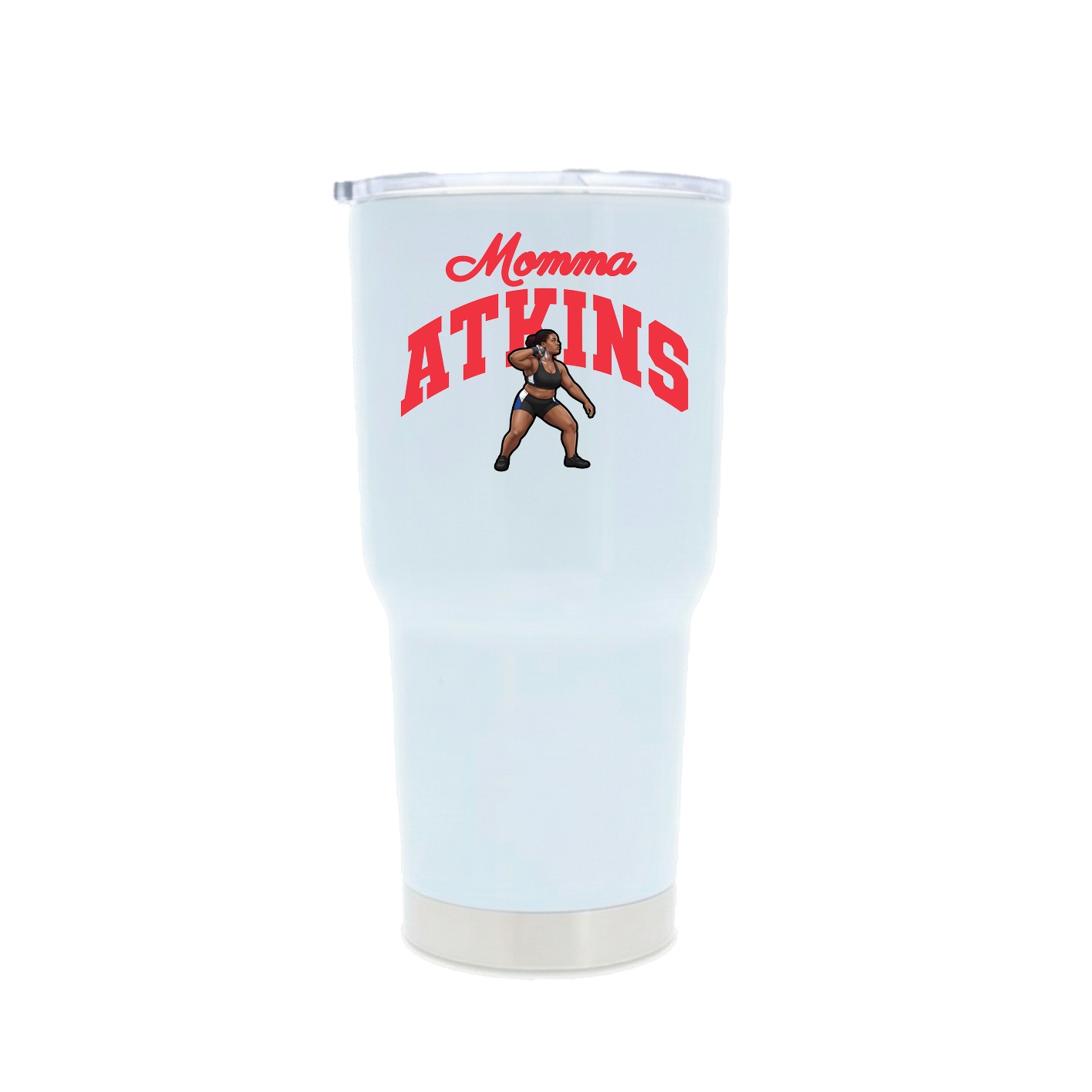 30oz Stainless Steel Tumbler — Mothers Day Arch in White