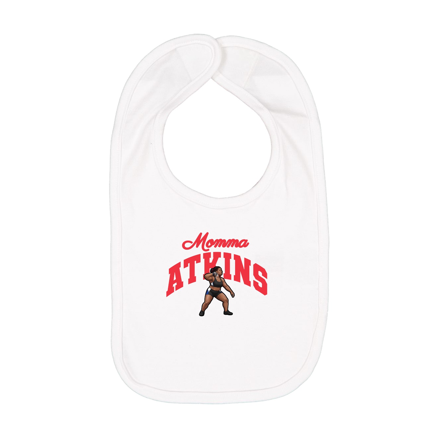 Infant Bib — Mothers Day Arch in White