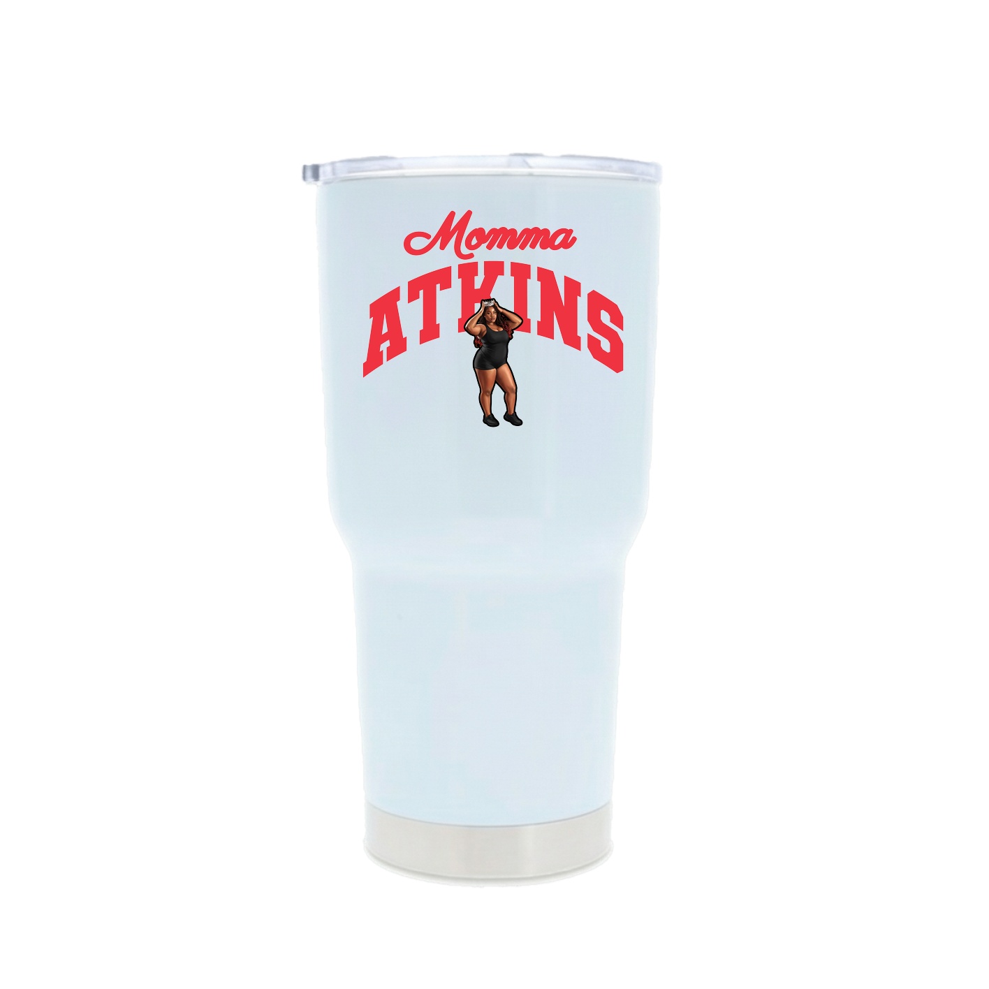 30oz Stainless Steel Tumbler — Mothers Day Arch in White