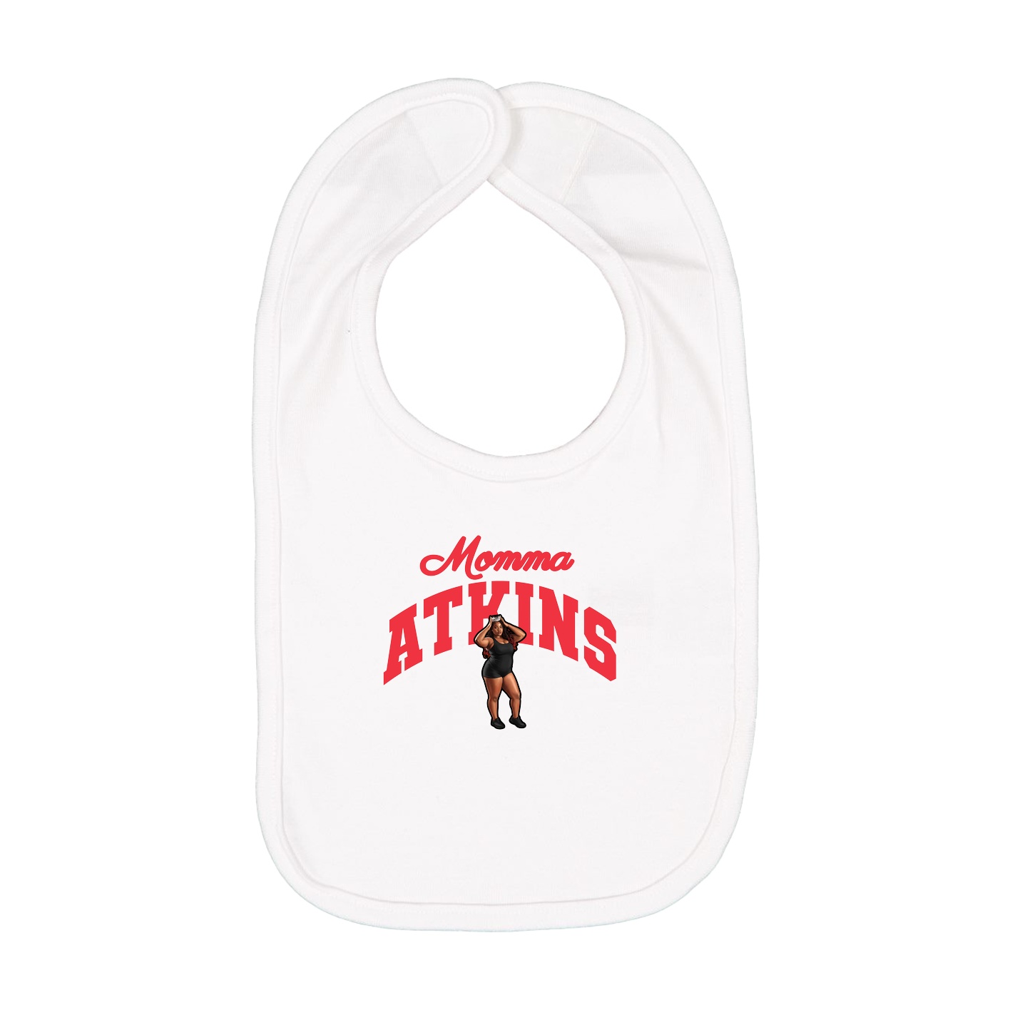 Infant Bib — Mothers Day Arch in White