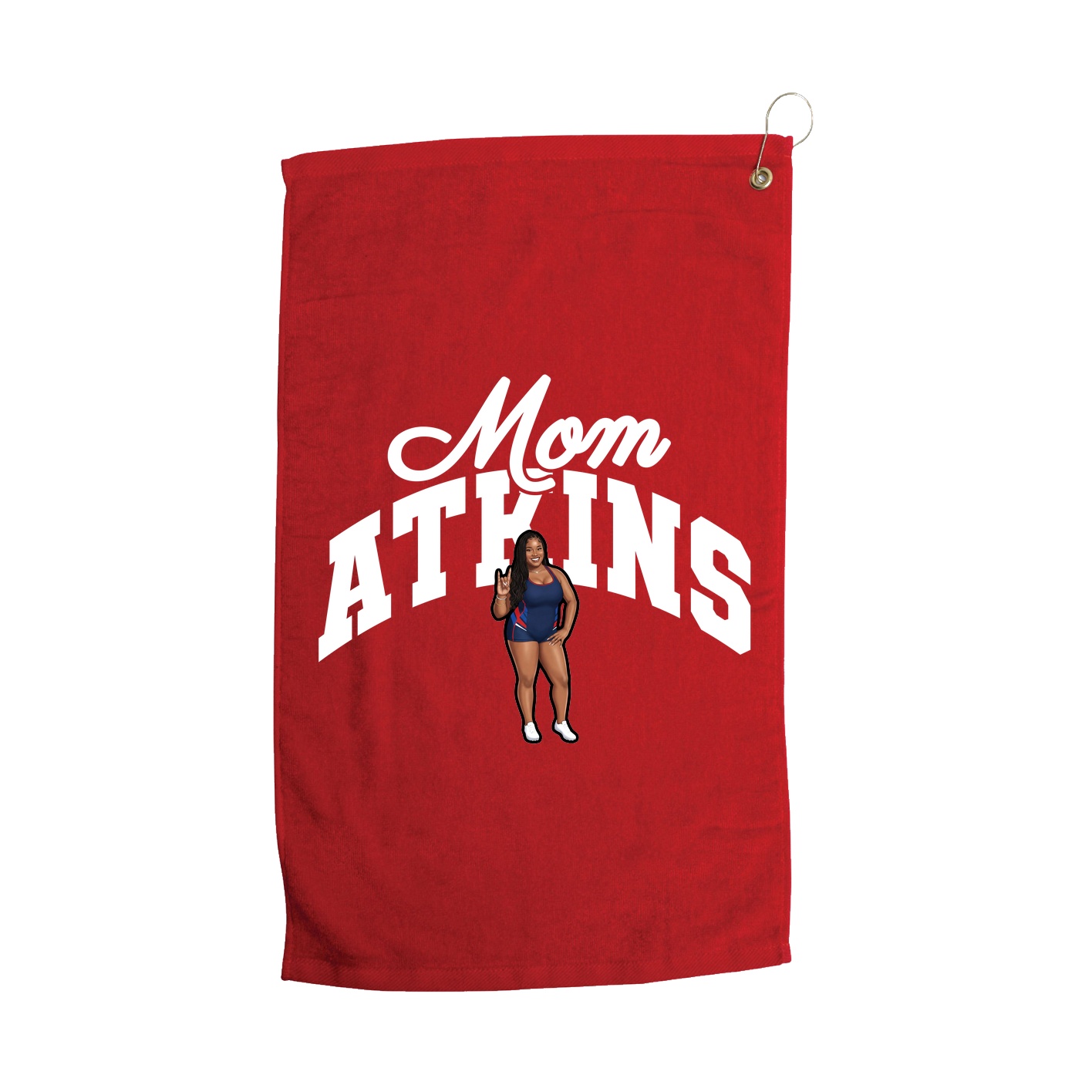 Golf Towel — Mothers Day Arch in Red