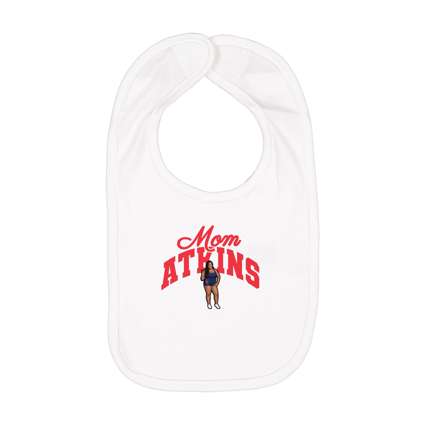 Infant Bib — Mothers Day Arch in White