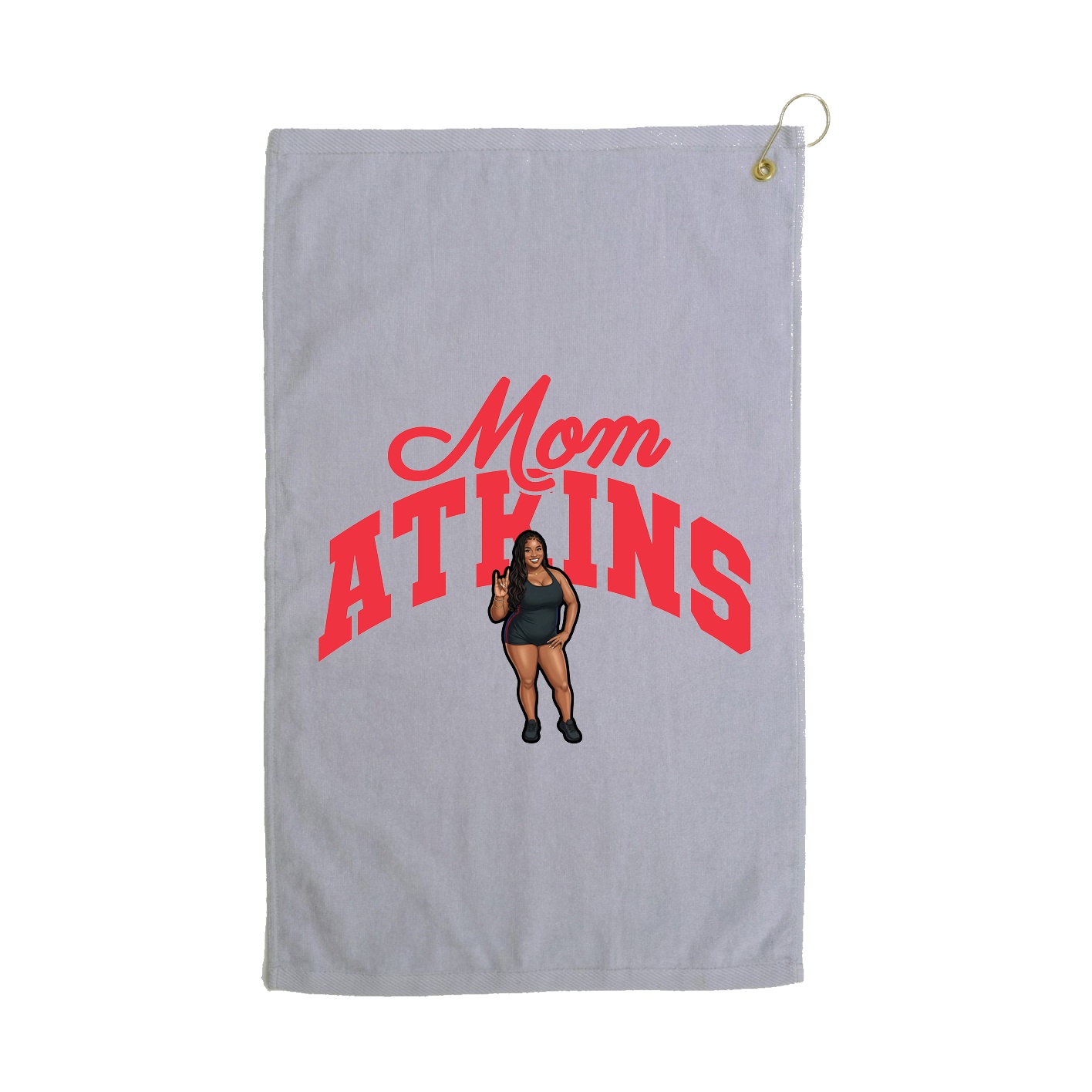 Golf Towel — Mothers Day Arch in Grey