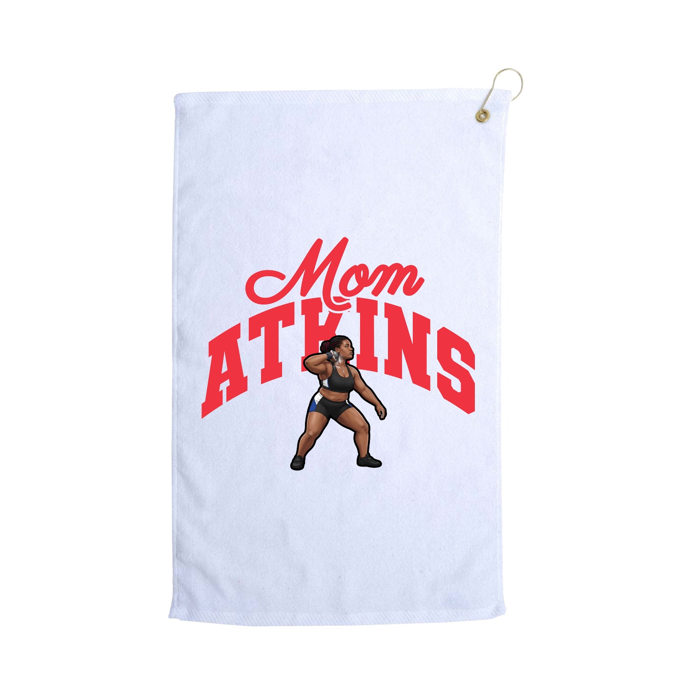 Golf Towel — Mothers Day Arch in White