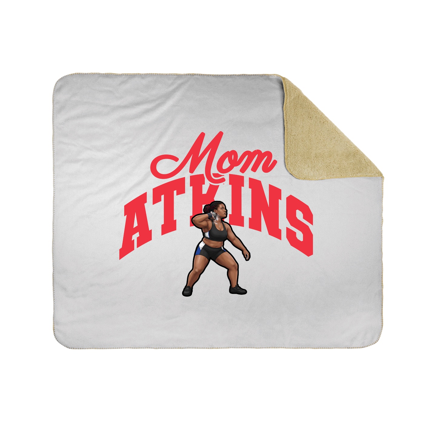 Throw Blanket — Mothers Day Arch in White