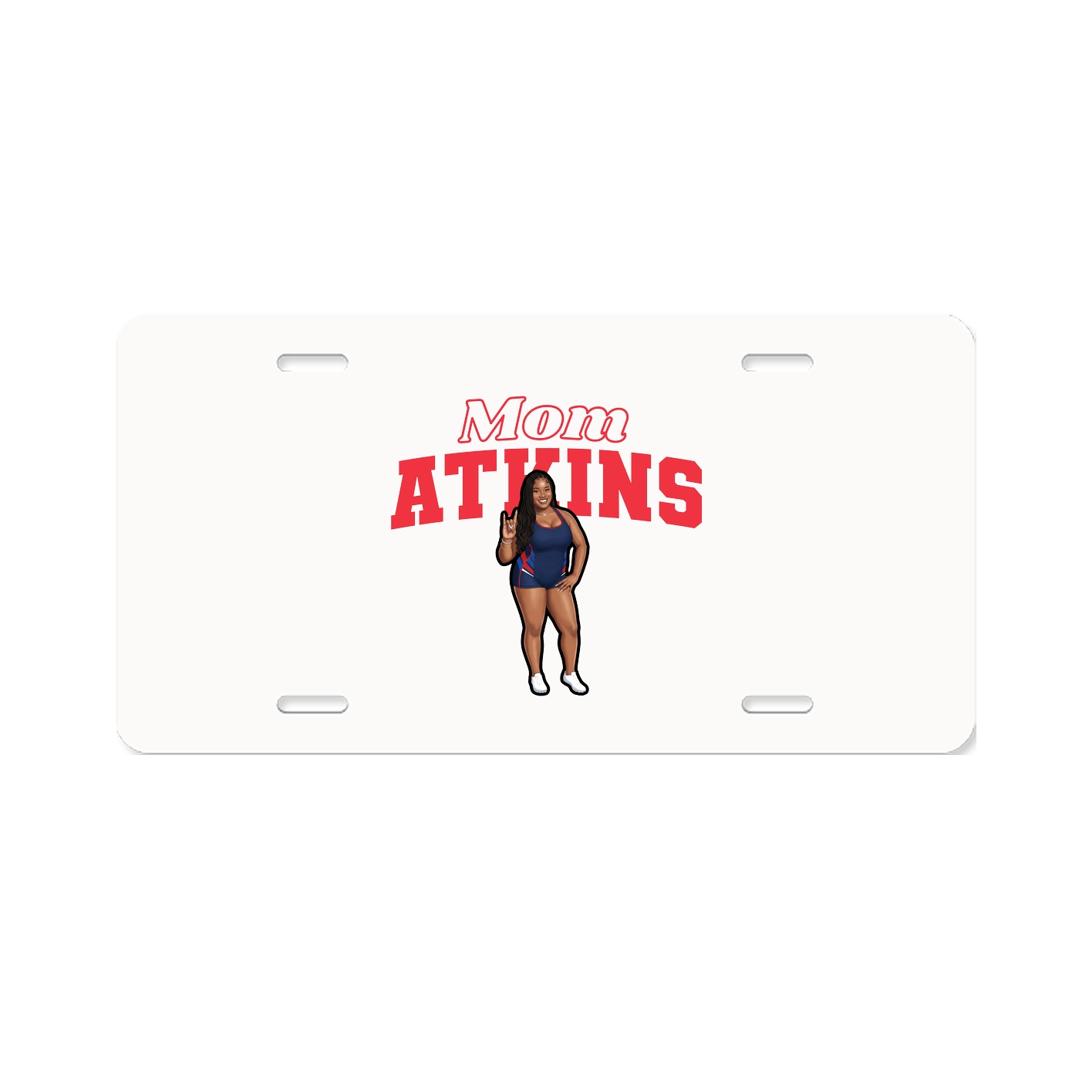 License Plate — Mothers Day Block in Classic