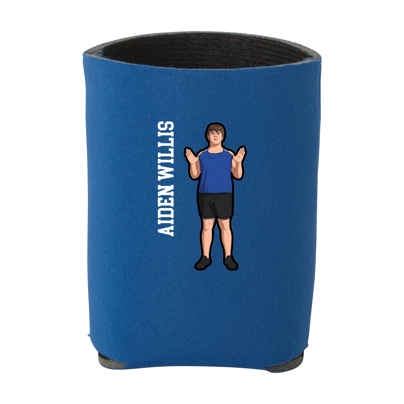 Can Holder — Name Vertical in Royal