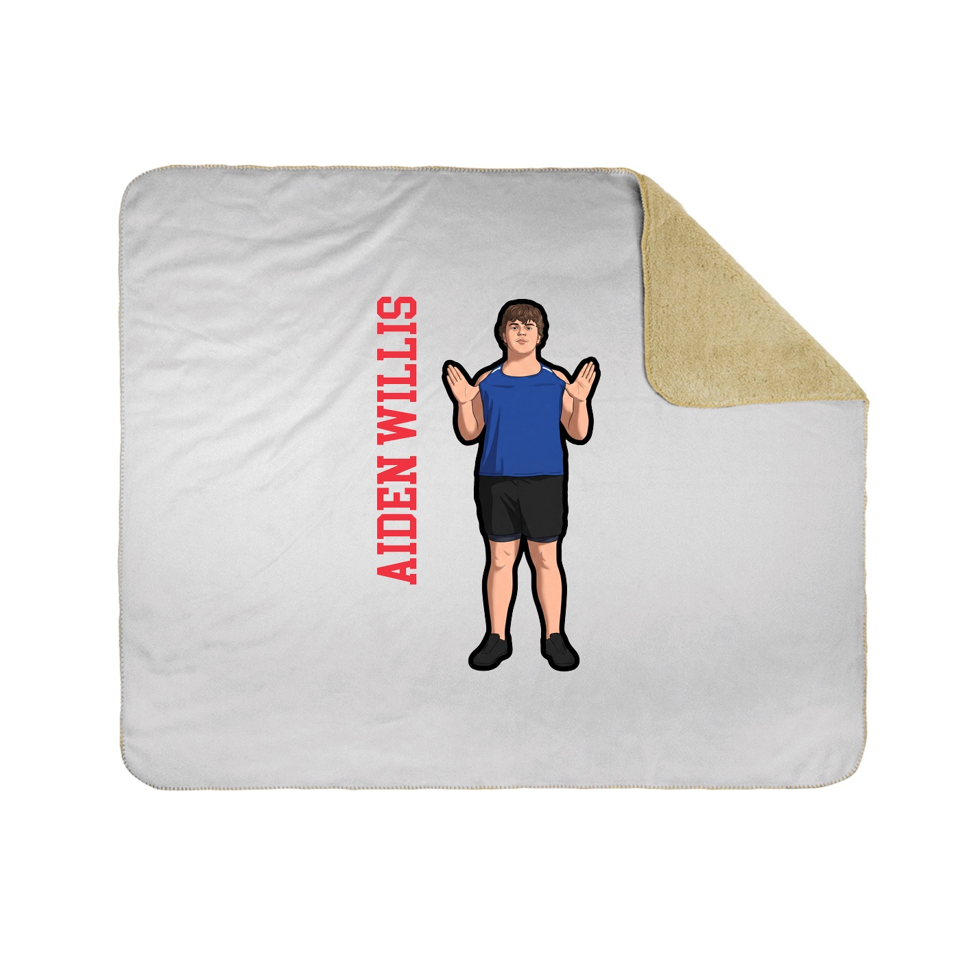 50x60 Sherpa Lined Throw Blanket