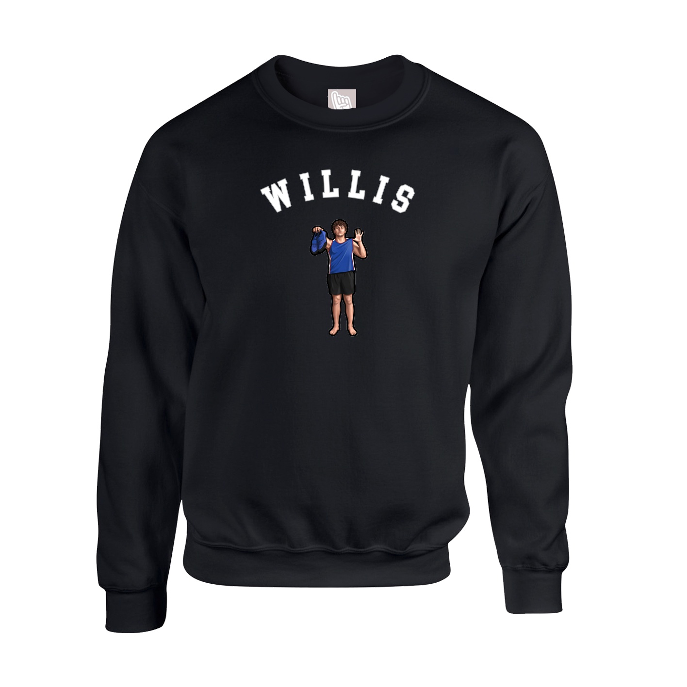 Fleece Crew — Shirsey Arch in Black
