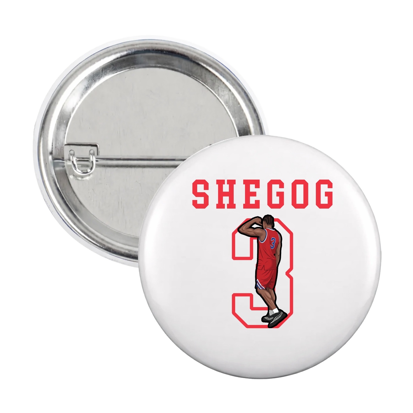 Game Day Button — Shirsey in White