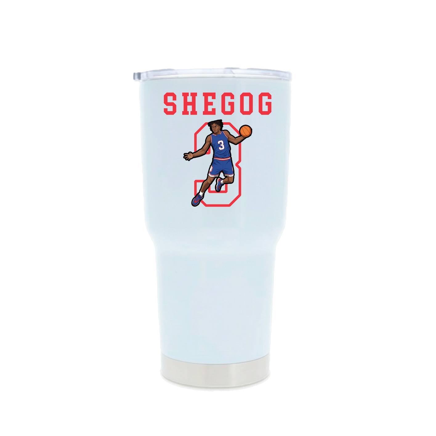 30oz Stainless Steel Tumbler — Shirsey in White