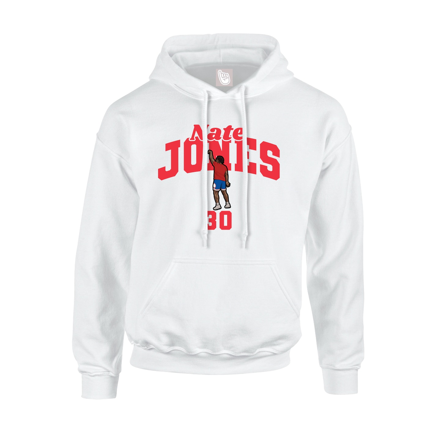 Hoodie — Signature Arch in White