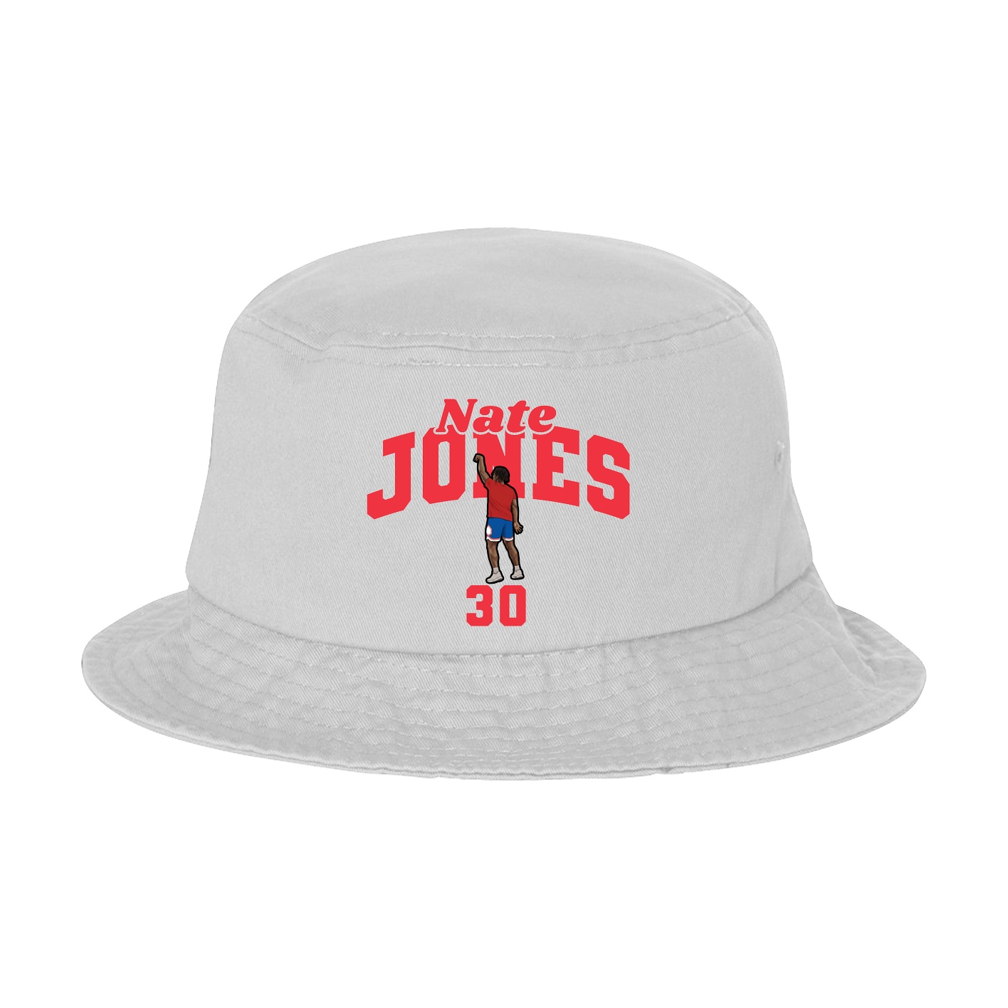 Bucket Cap — Signature Arch in White