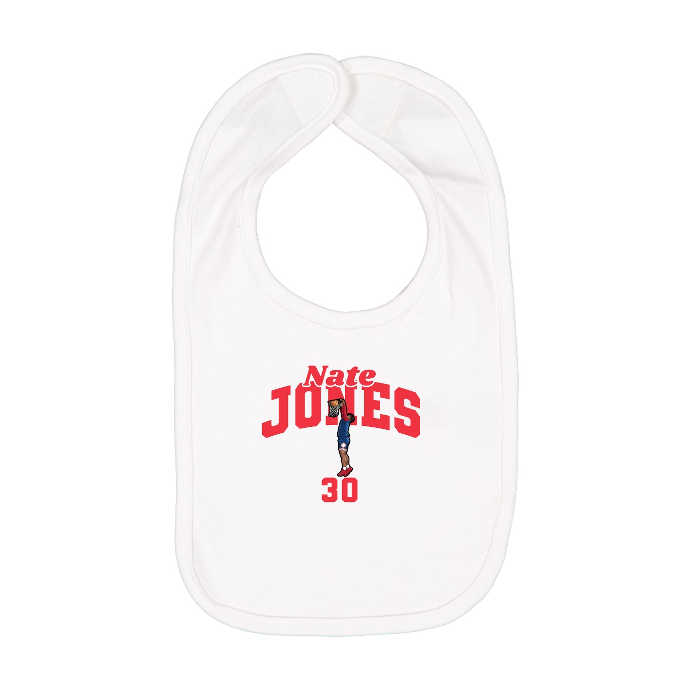 Infant Bib — Signature Arch in White