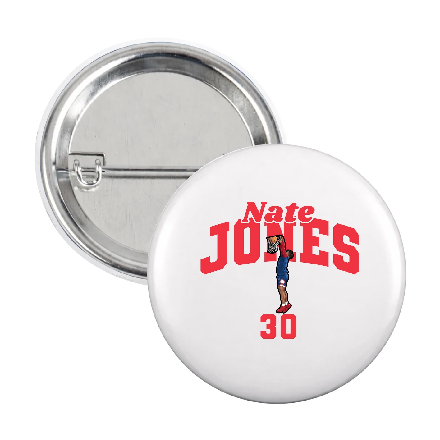 Game Day Button — Signature Arch in White