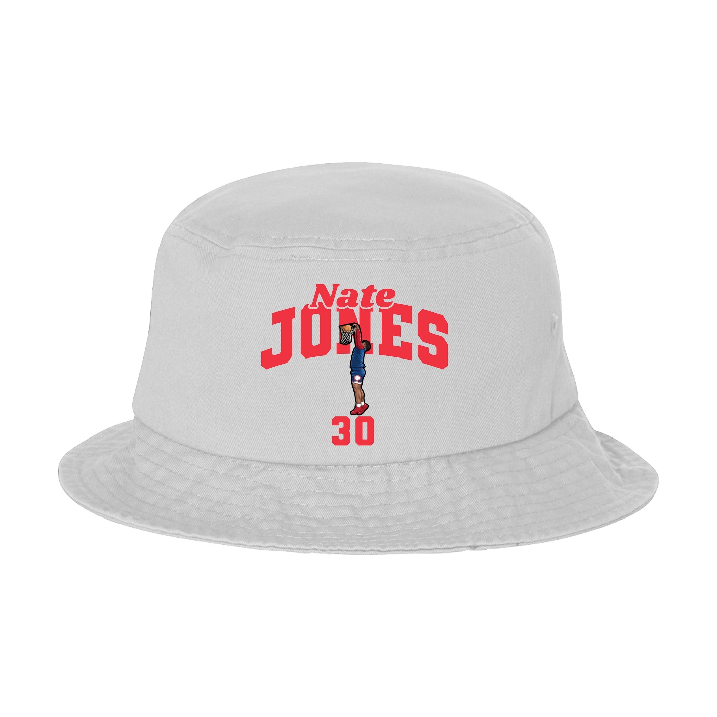 Bucket Cap — Signature Arch in White