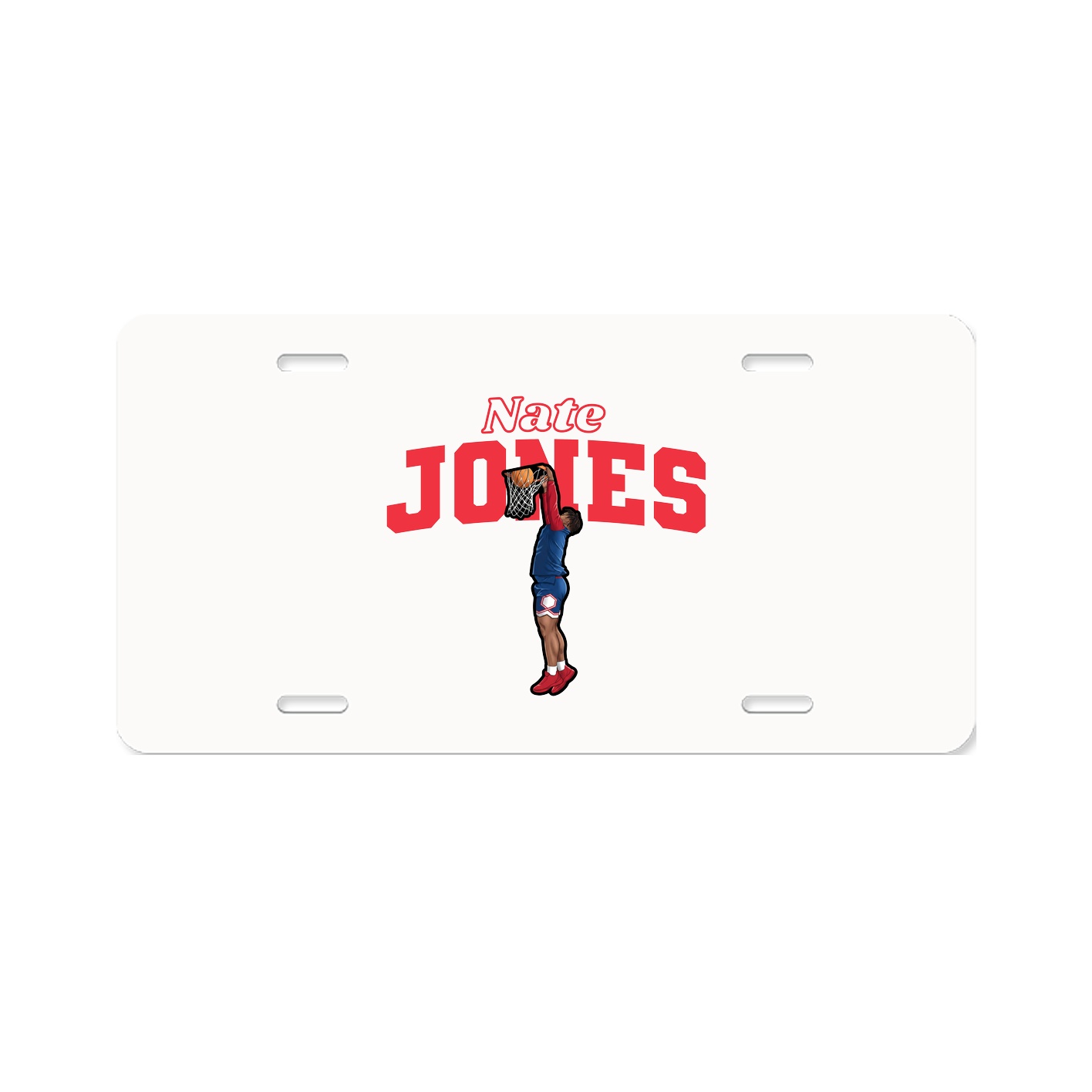 License Plate — Name Arch in Classic