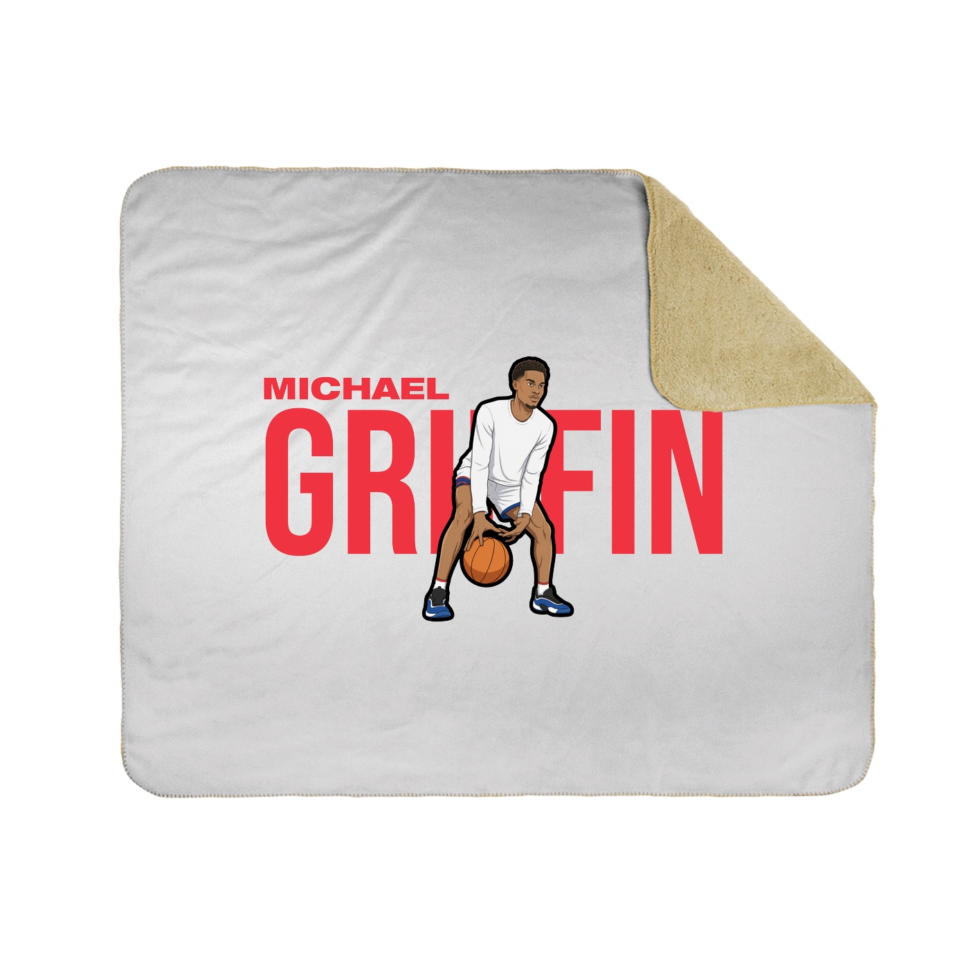 Throw Blanket — Player Name in White