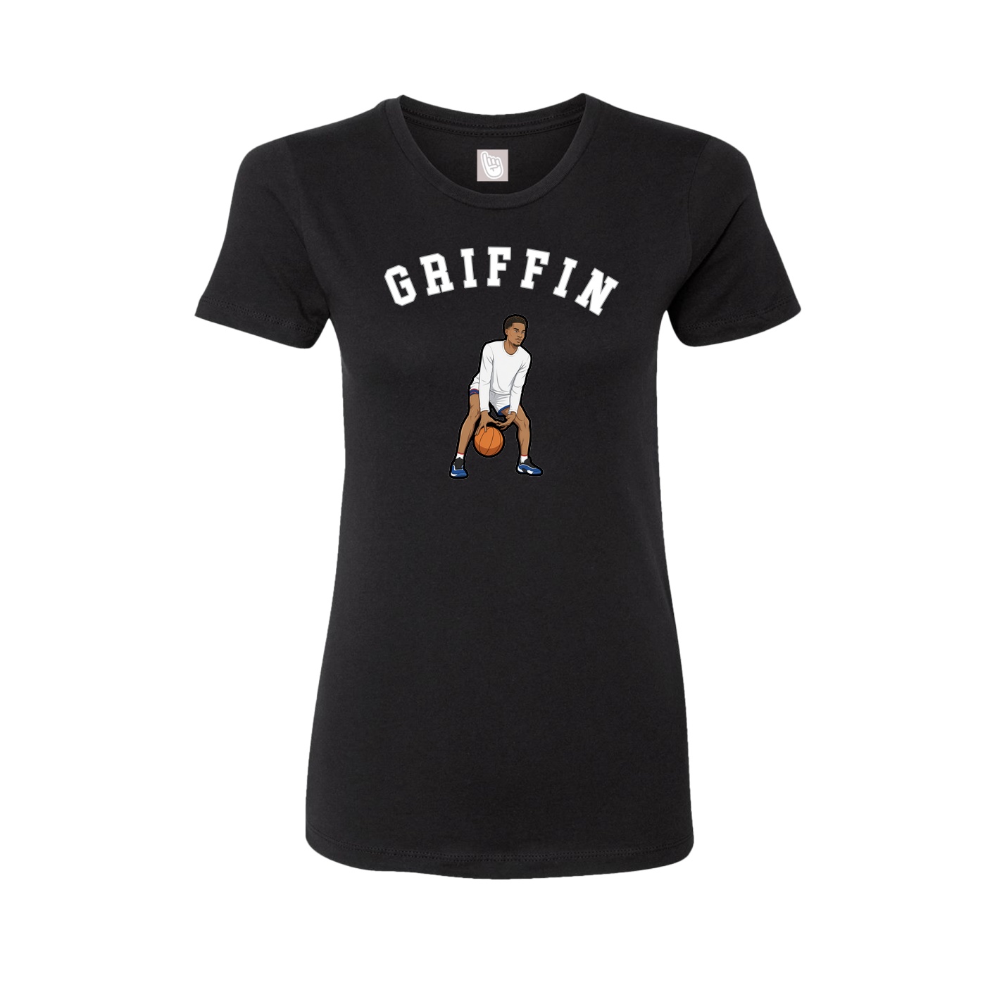 Fitted Women's Tee — Shirsey Arch in Black