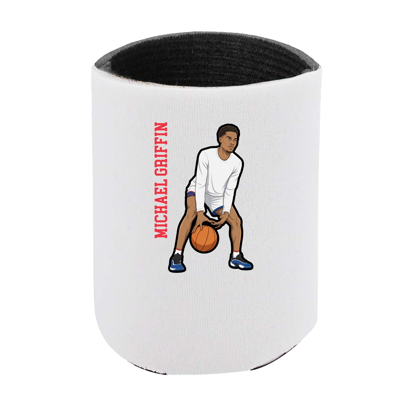Can Holder — Name Vertical in White