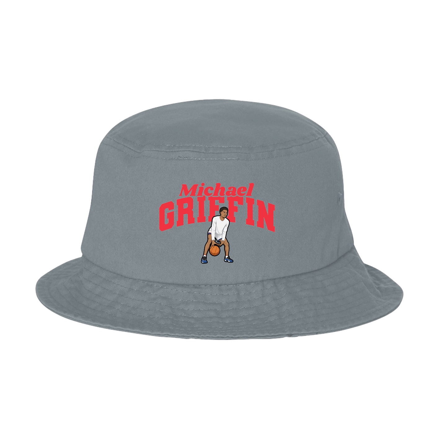 Bucket Cap — Signature Arch in Grey