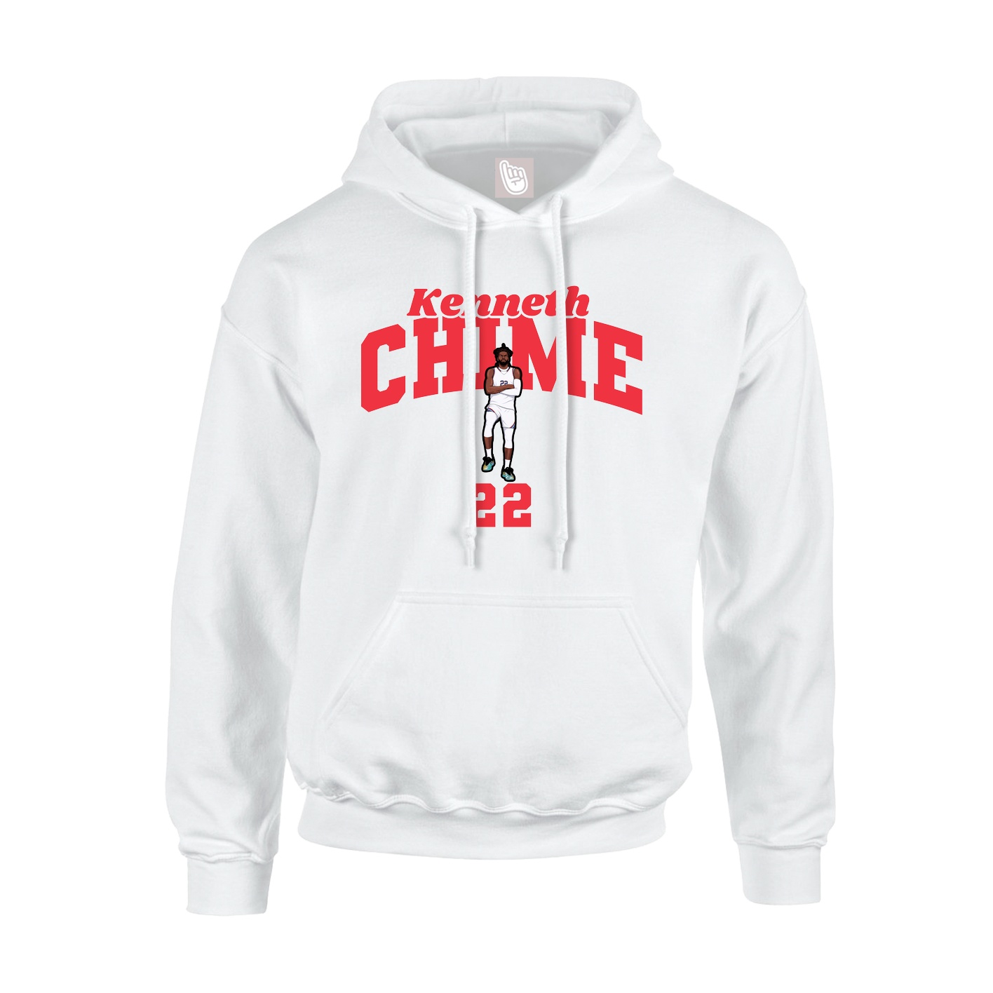 Hoodie — Signature Arch in White