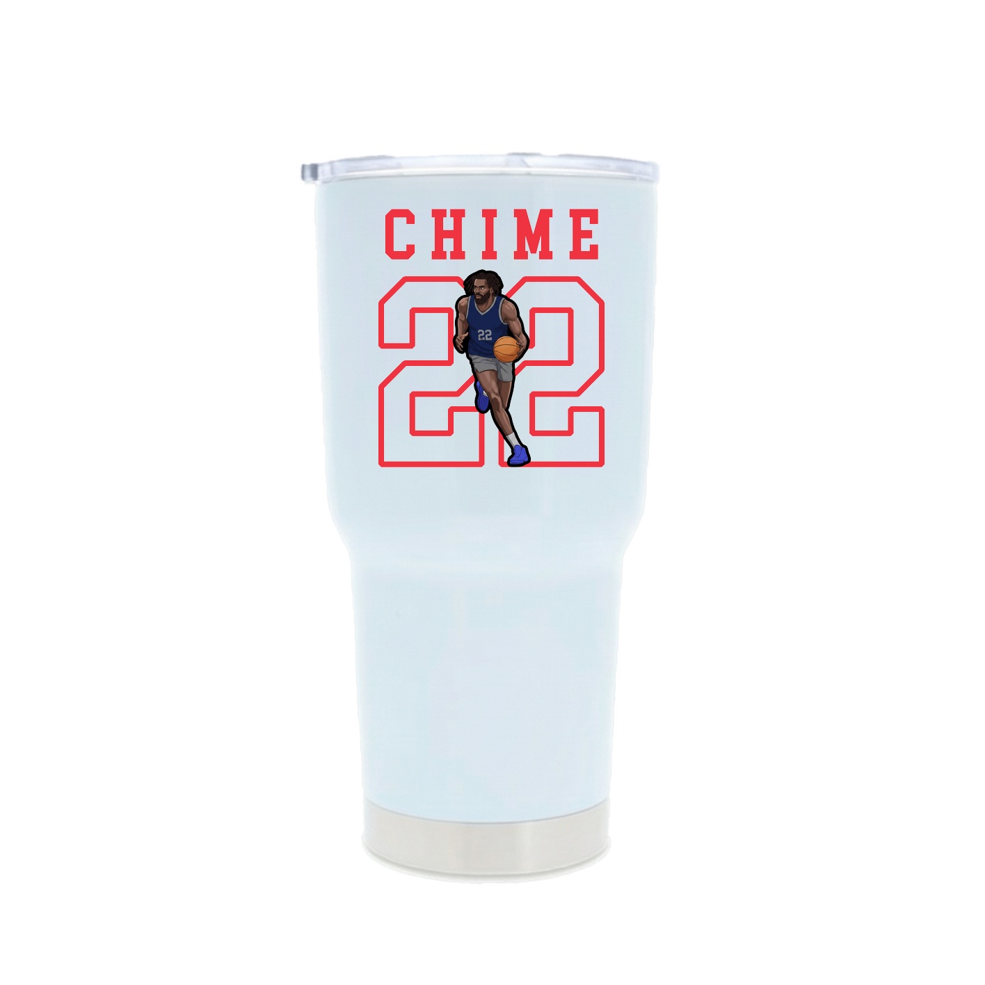 30oz Stainless Steel Tumbler — Shirsey in White