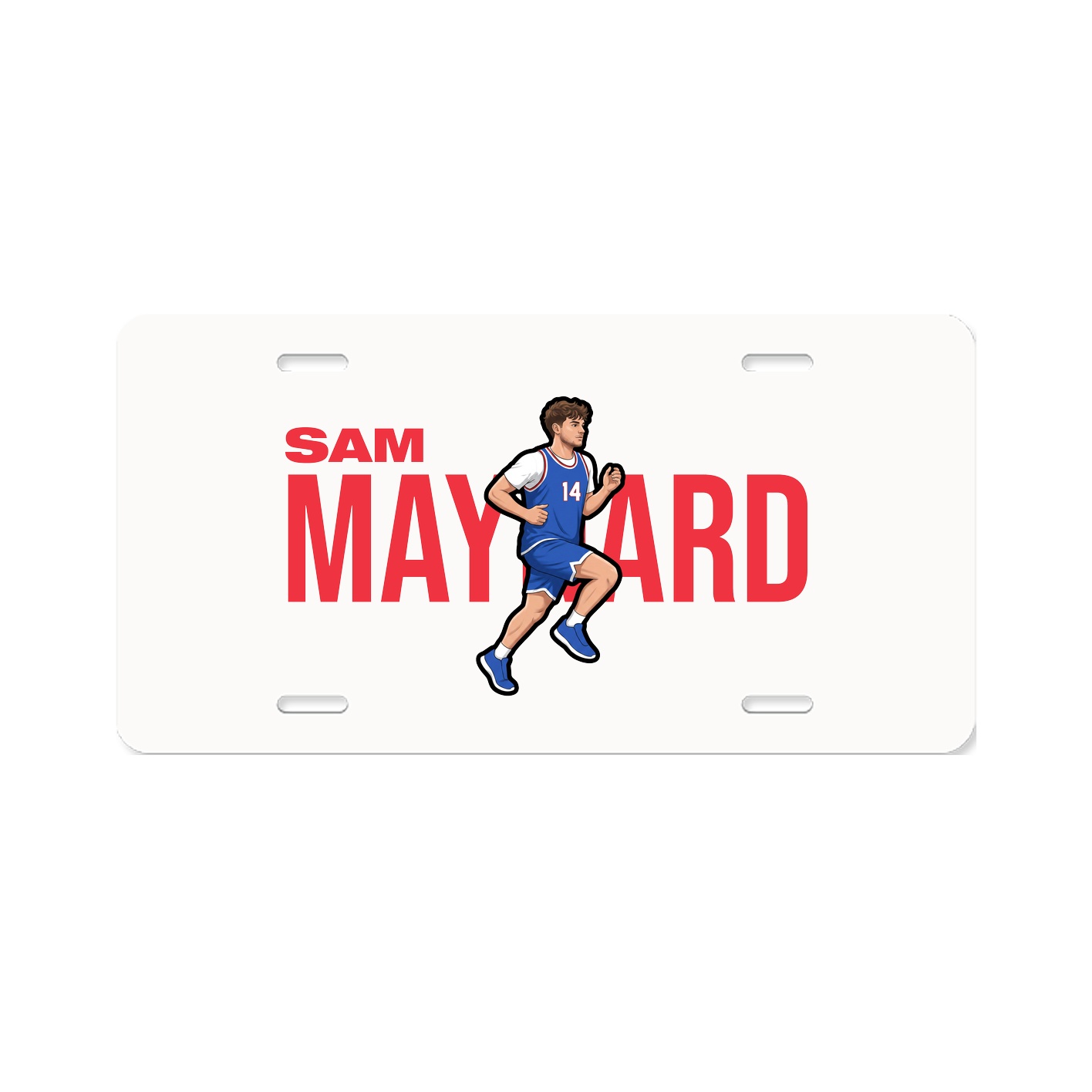 License Plate — Player Name in Classic
