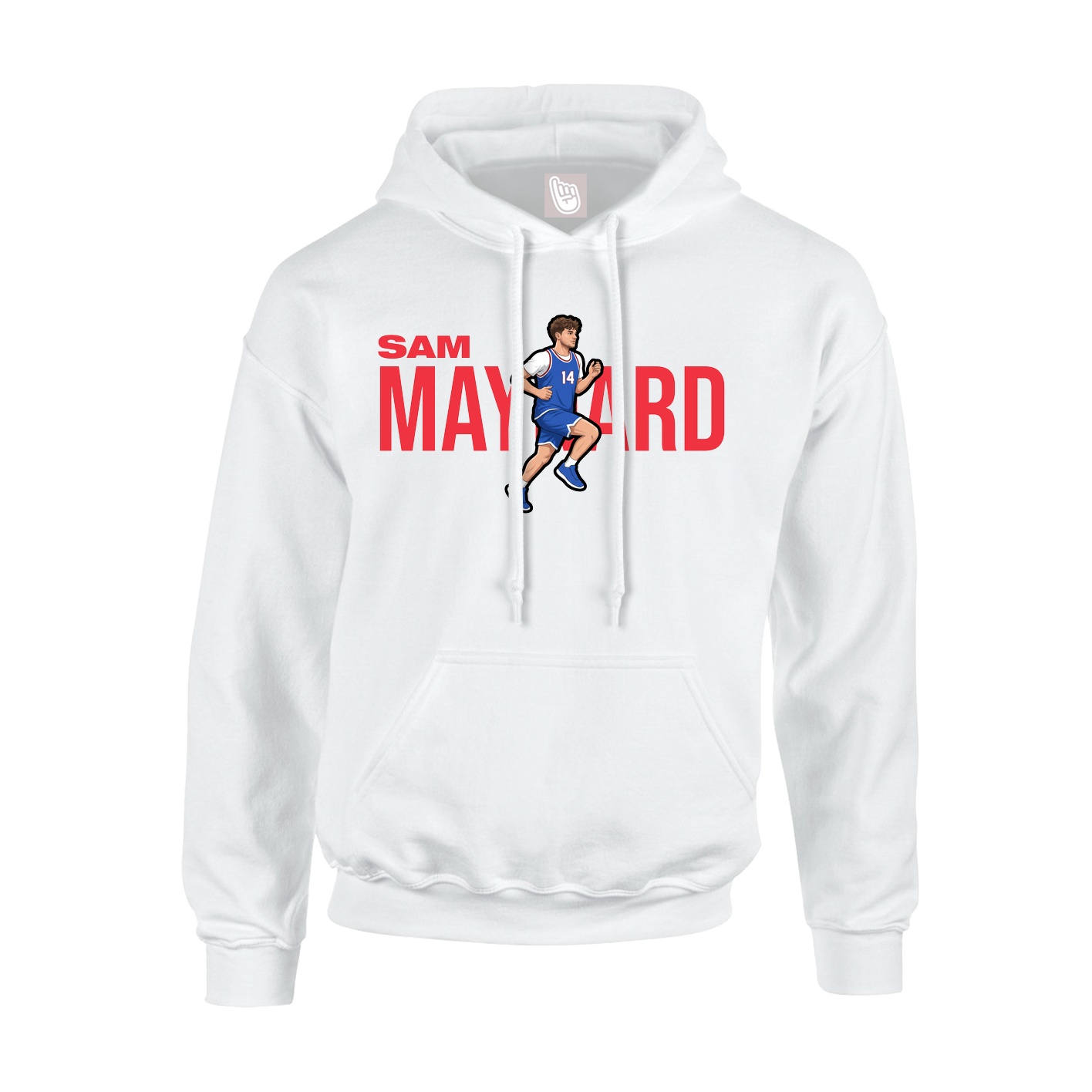 Hoodie — Player Name in White
