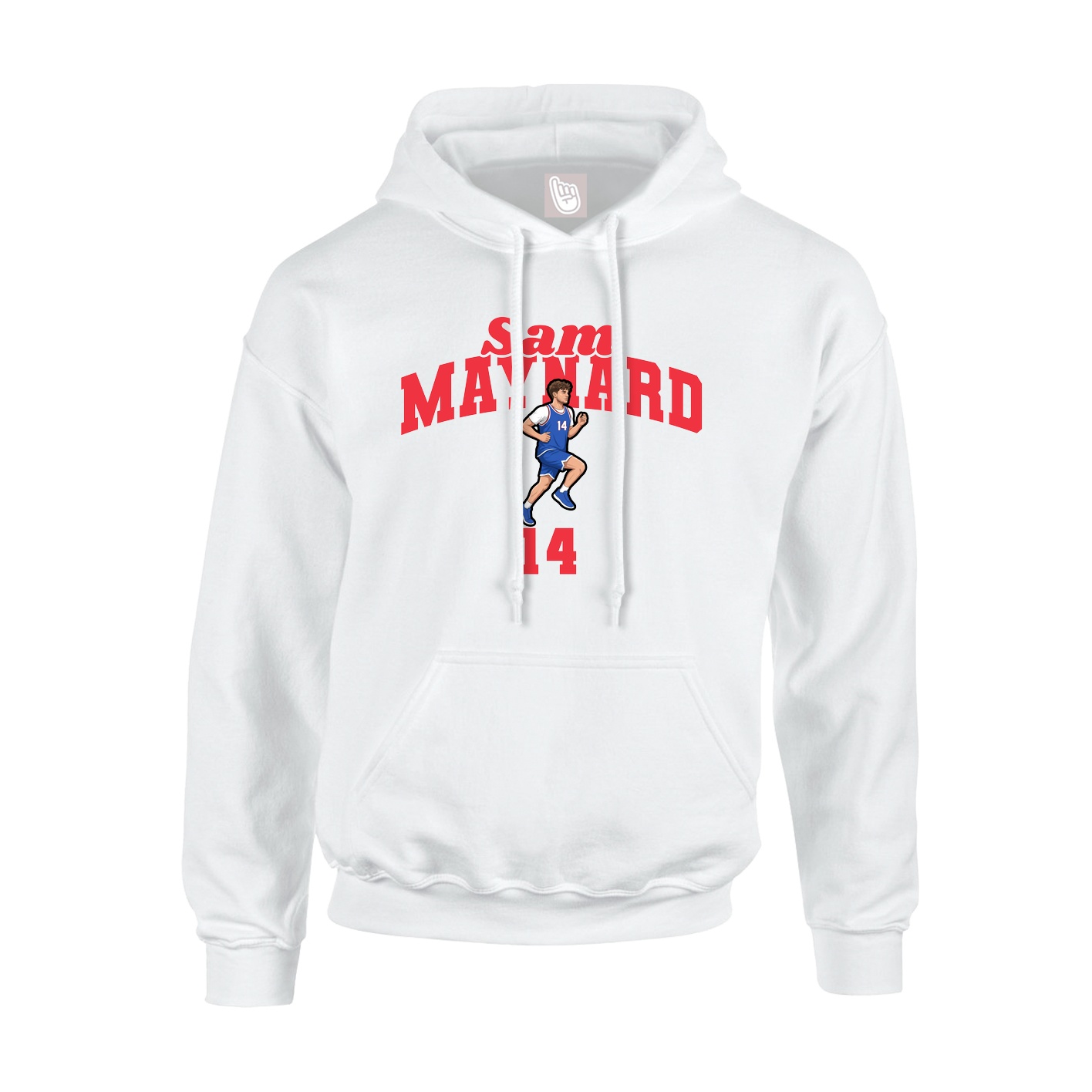 Hoodie — Signature Arch in White