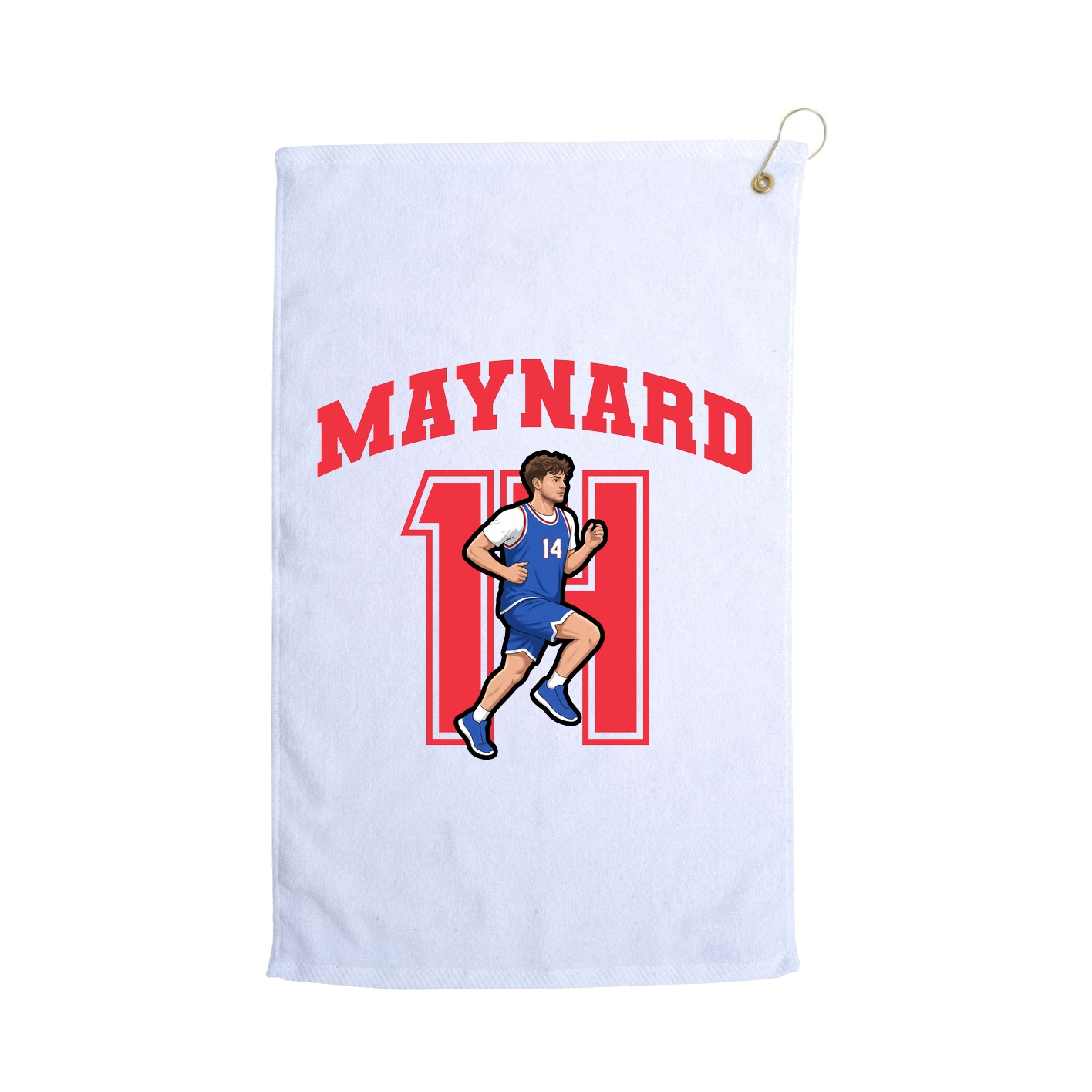 Golf Towel — Number in White