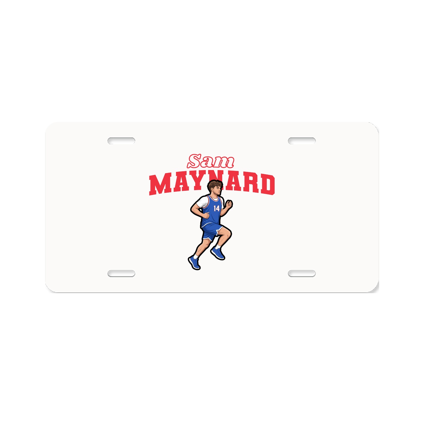 License Plate — Name Arch in Classic