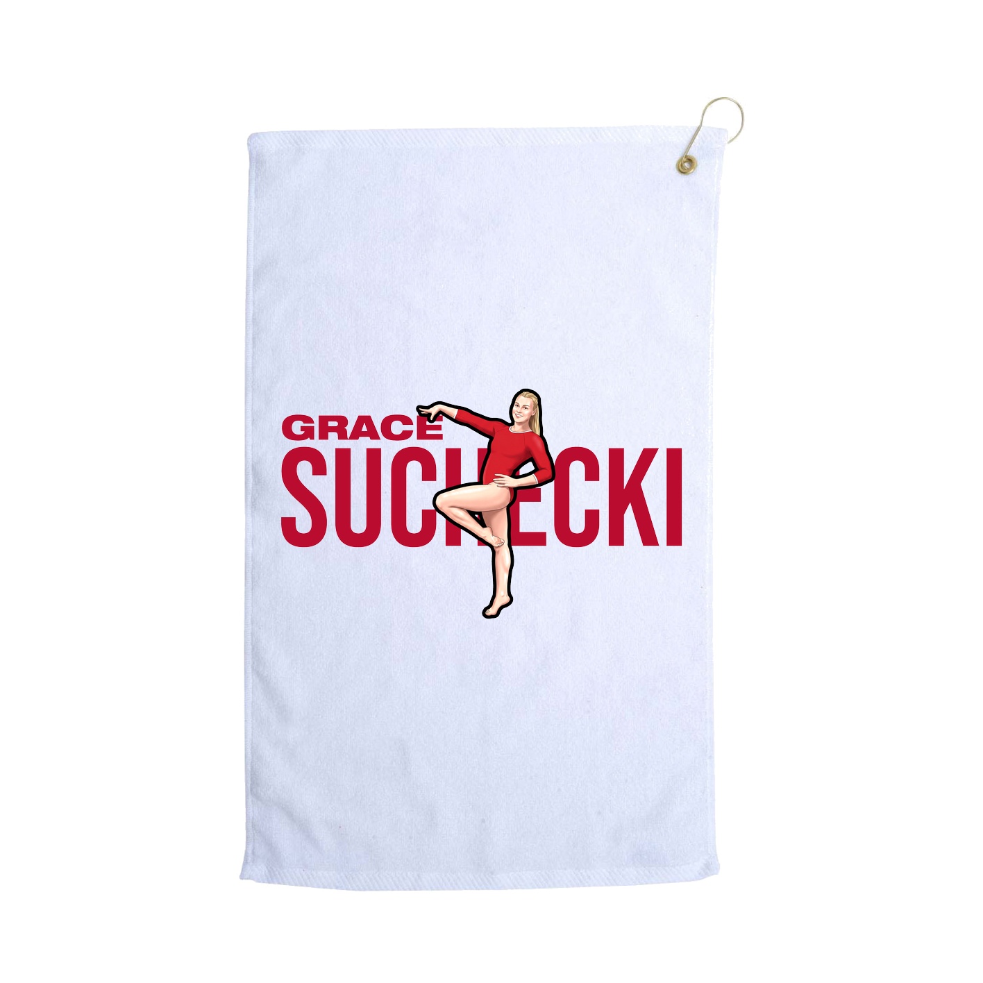 Golf Towel — Player Name in White