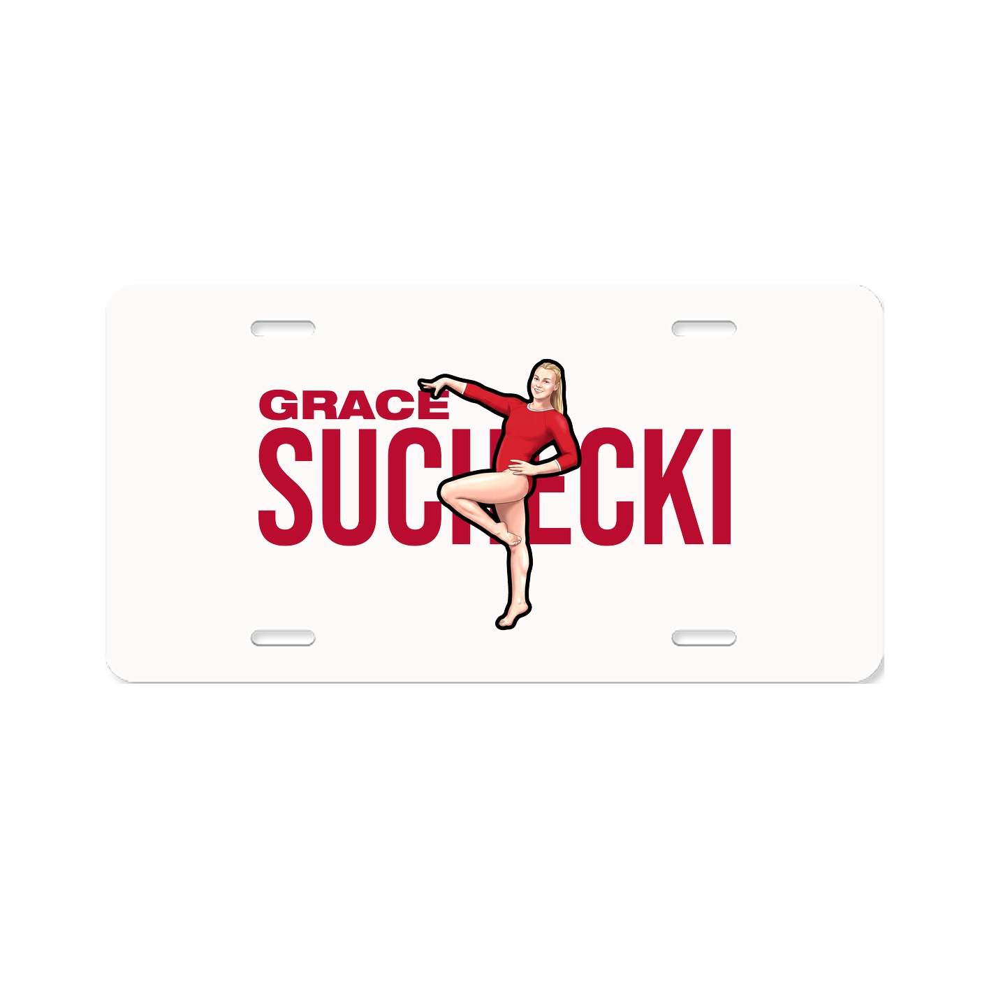License Plate — Player Name in Classic
