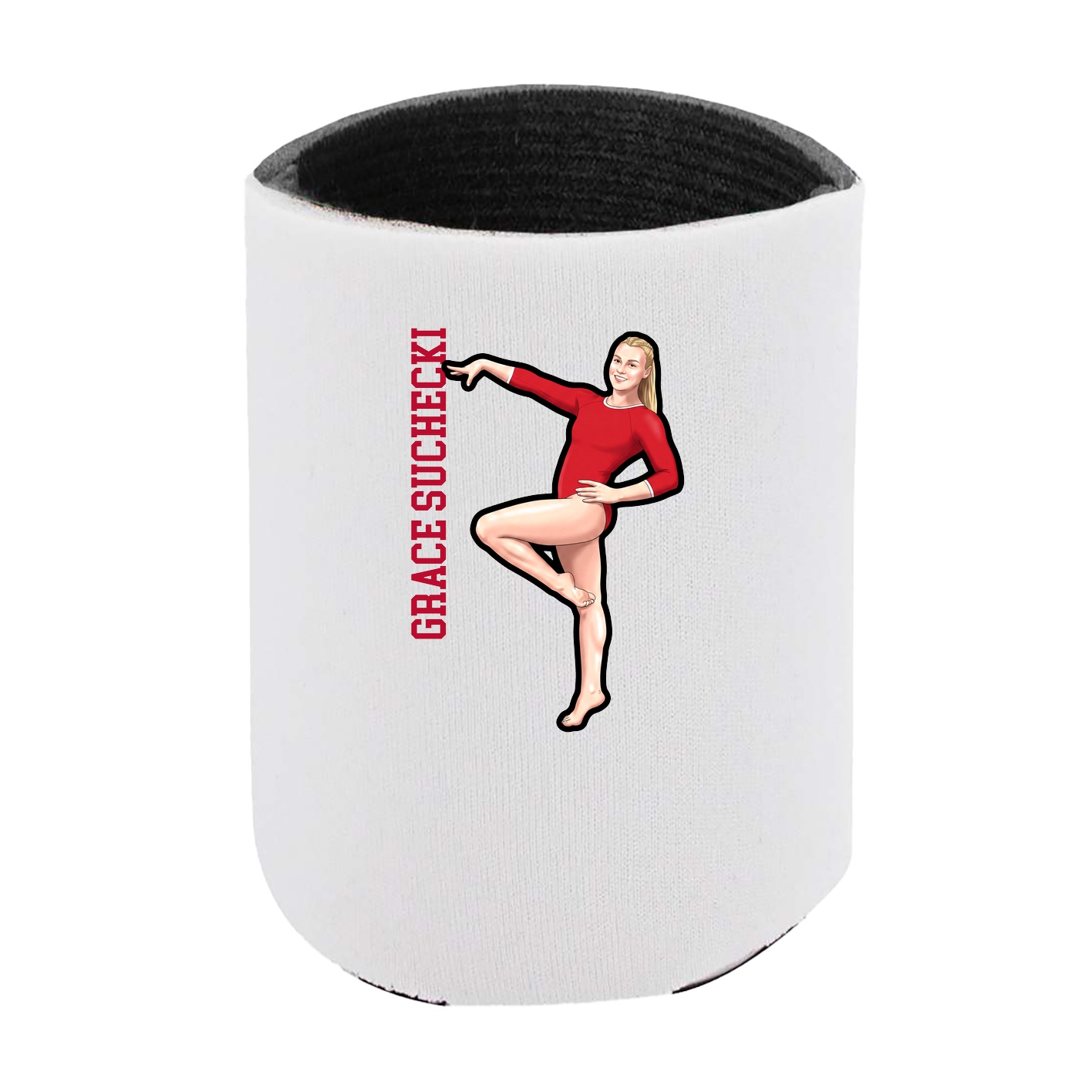 Can Holder — Name Vertical in White
